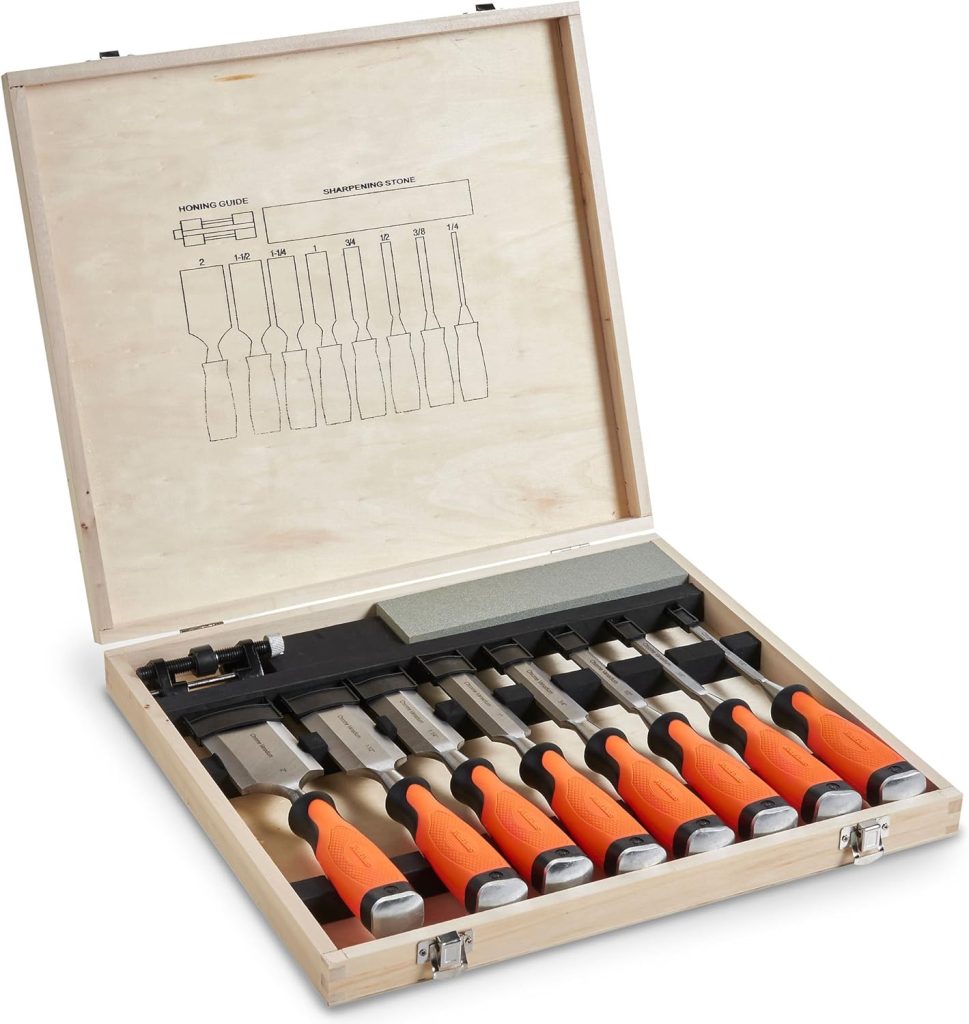 VonHaus 8-Piece Wood Carving Chisel Set