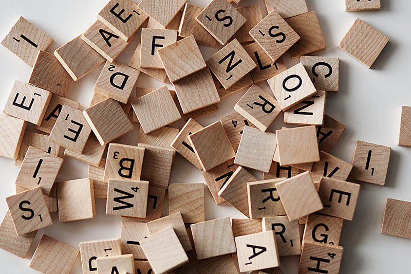 Oversized "Scrabble" Wall Tiles