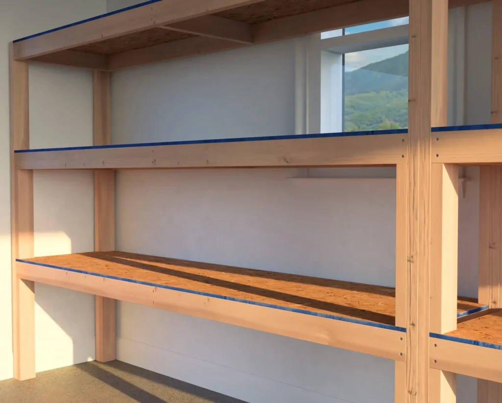 Heavy-Duty Garage Utility Shelves