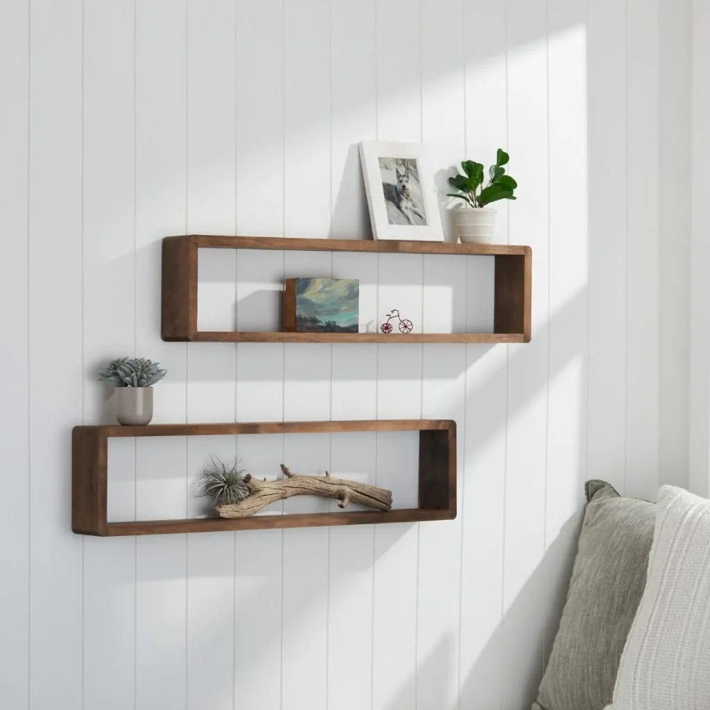 Minimalist Floating Box Shelves