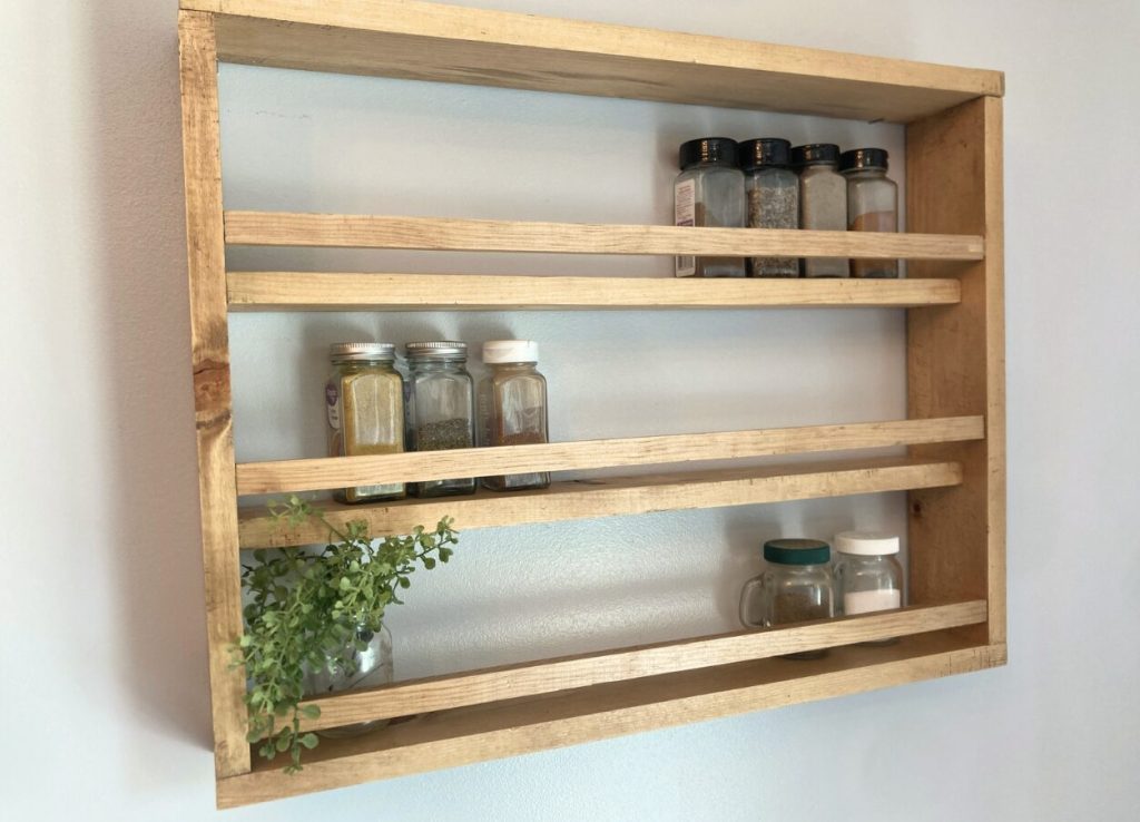 Scrap Wood Spice Rack